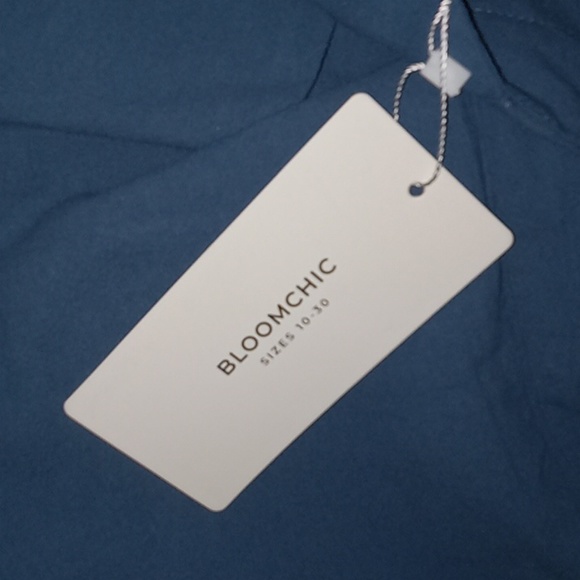 BloomChic-Soild Pleated Detail Pocket Knotted Shoulder Overall Jumpsuit (Stone) - Picture 5 of 6